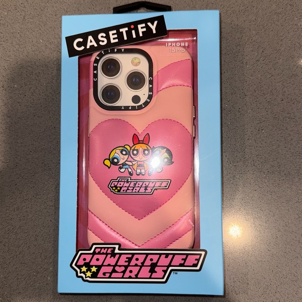 CASETiFY iPhone 15 Pro Powerpuff Girls puffy case